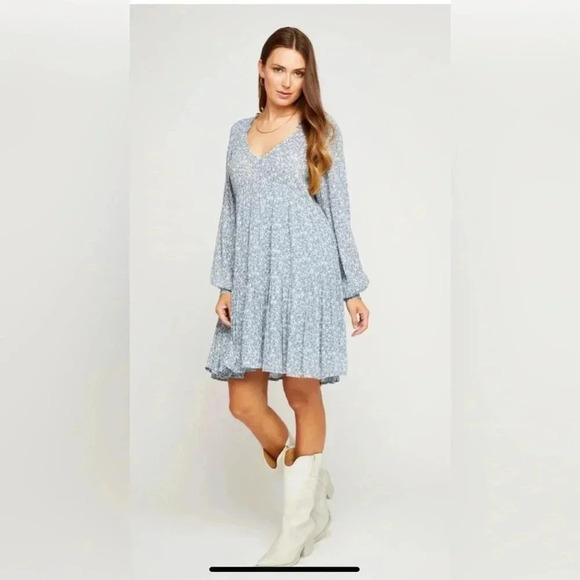 Gentle Fawn | Charlize Dress in Pacific Ditsy - Picture 1 of 11